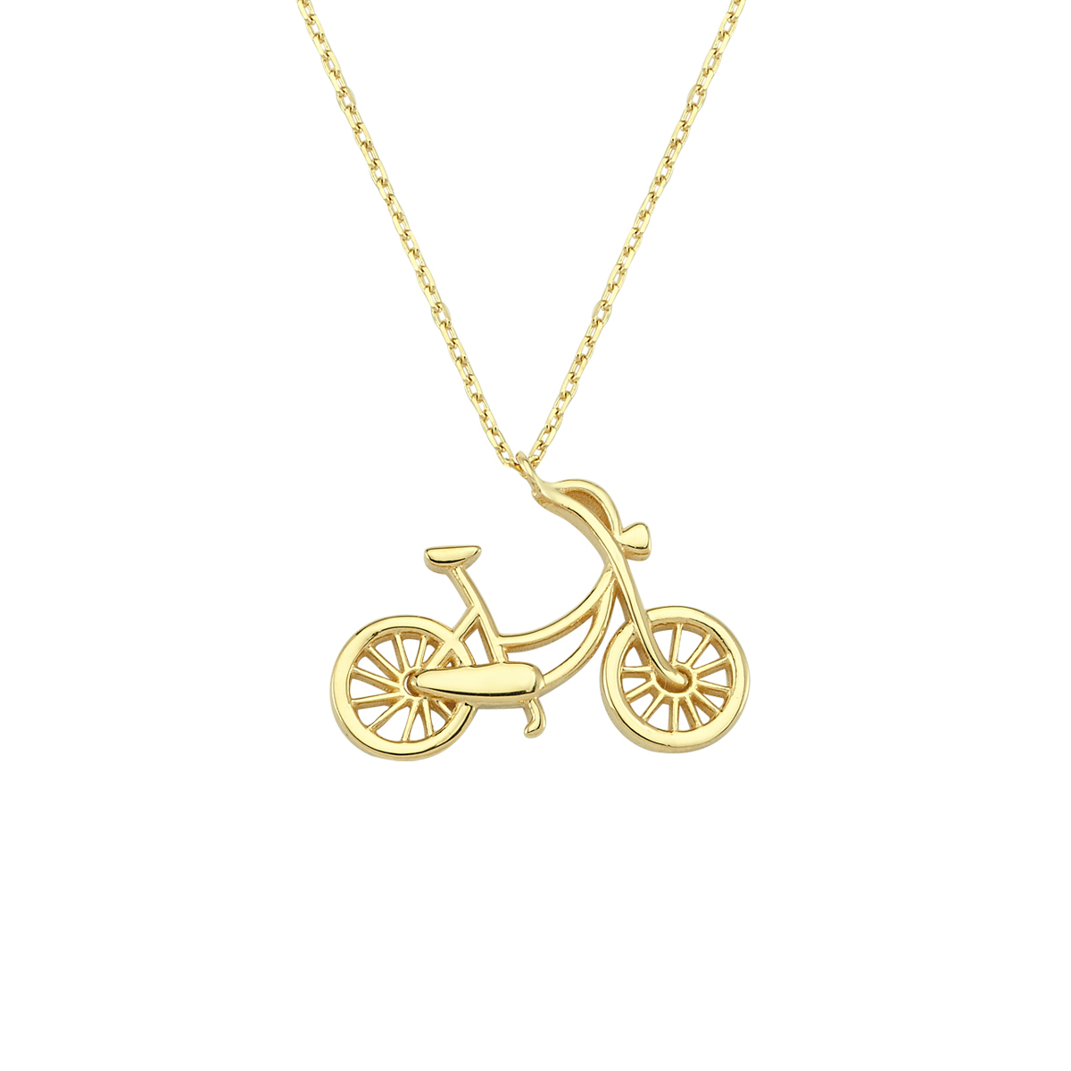 Altın Bisiklet Kolye