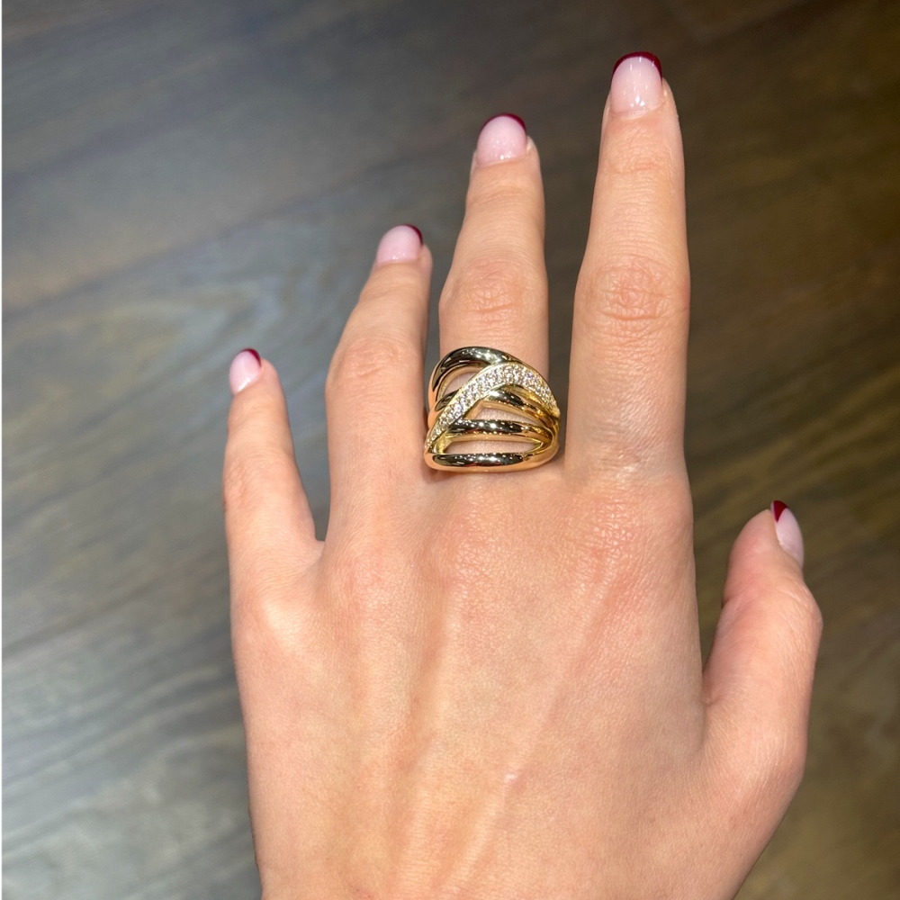 14 Ayar Altın Sarmal Yüzük