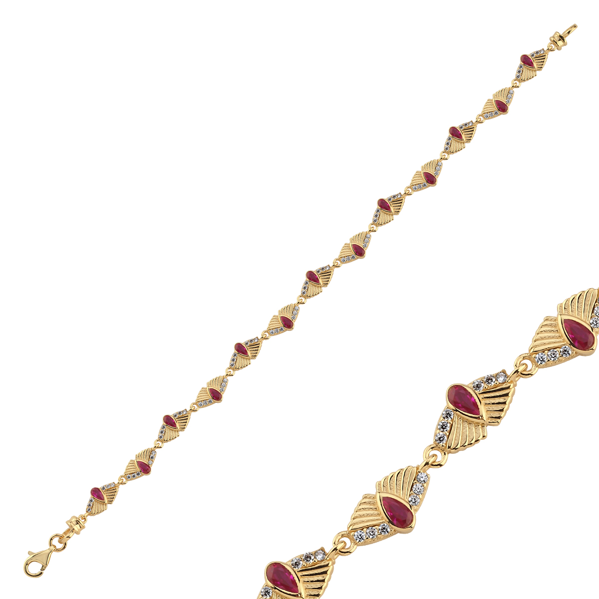 14 Ayar Kalp Işığı Bileklik