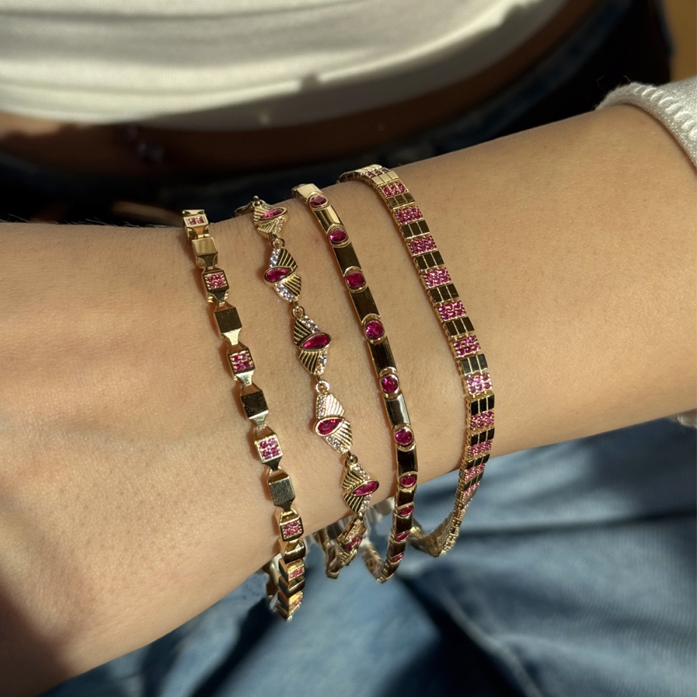 14 Ayar Kalp Işığı Bileklik