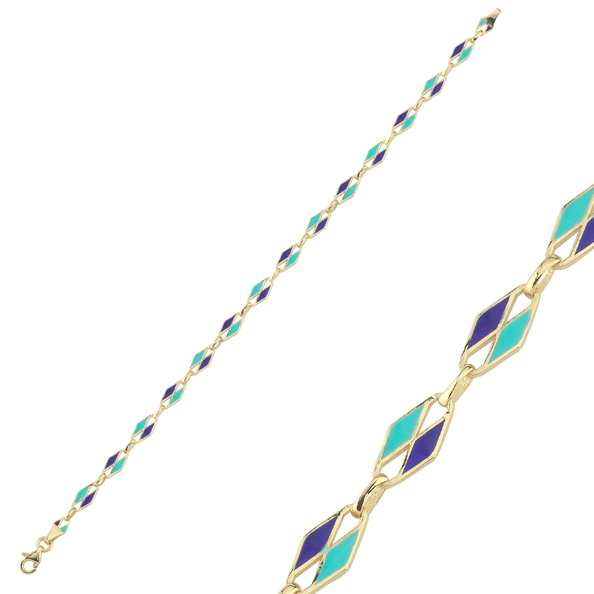 14 Ayar Mineli Bileklik