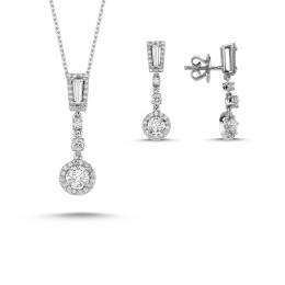 Pırlanta Taşlı Set