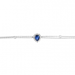 Pırlantalı Safir Bileklik