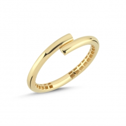 14 Ayar Çapraz Halka Yüzük