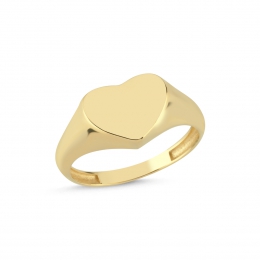 14 Ayar Kalp Model Yüzük