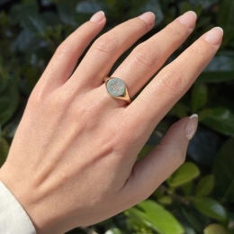 14 Ayar Zirkon Taşlı Yıldız Yüzük