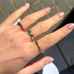 14 Ayar Zirkon Taşlı Yüzük