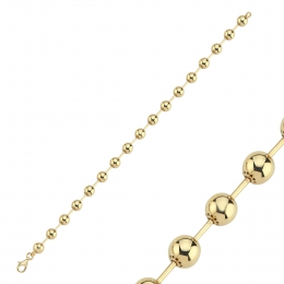14 Ayar Sıralı Top Bileklik