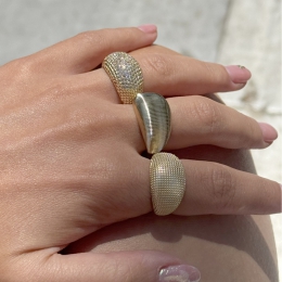 14 Ayar Bombeli Yüzük