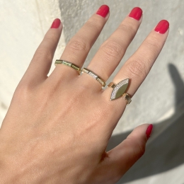 14 Ayar Yaprak Model Yüzük