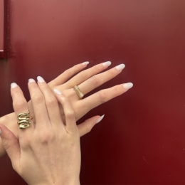 14 Ayar Modern Tasarımlı Yüzük