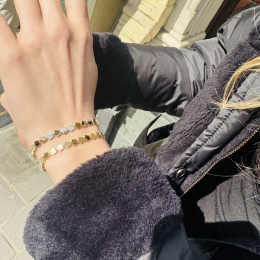 14 Ayar Yonca Motifli Bileklik