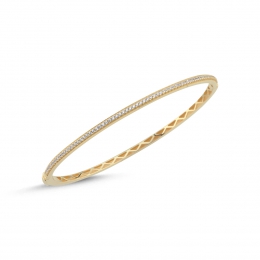 14 Ayar Taşlı Kelepçe Bileklik