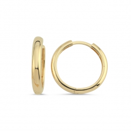 14 Ayar Bombeli Halka Küpe