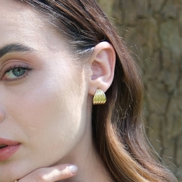 14 Ayar İstiridye Model Küpe