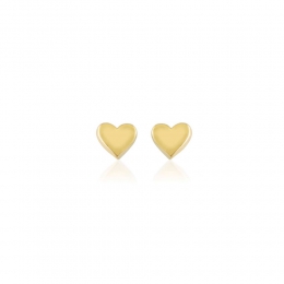 Mini Kalp Model Altın Küpe
